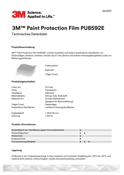 3M Paint protection film 8592 transparent 6cm x 100cm